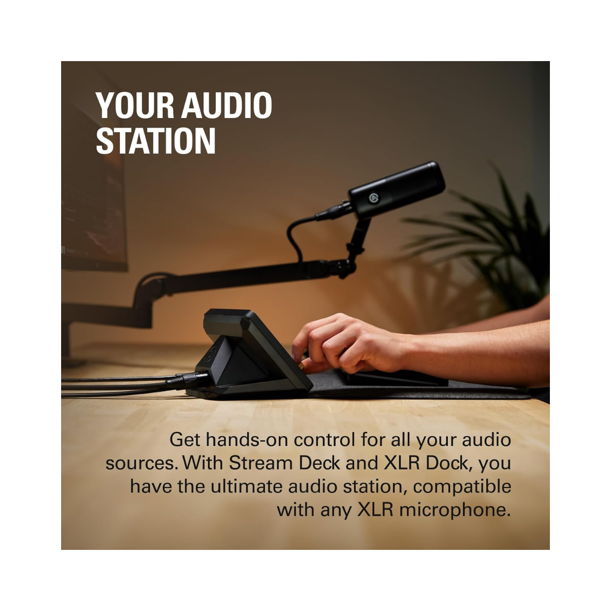 Elgato Stream Deck + XLR Audio Mixer & Controller for PC/Mac – As New Condition Elgato