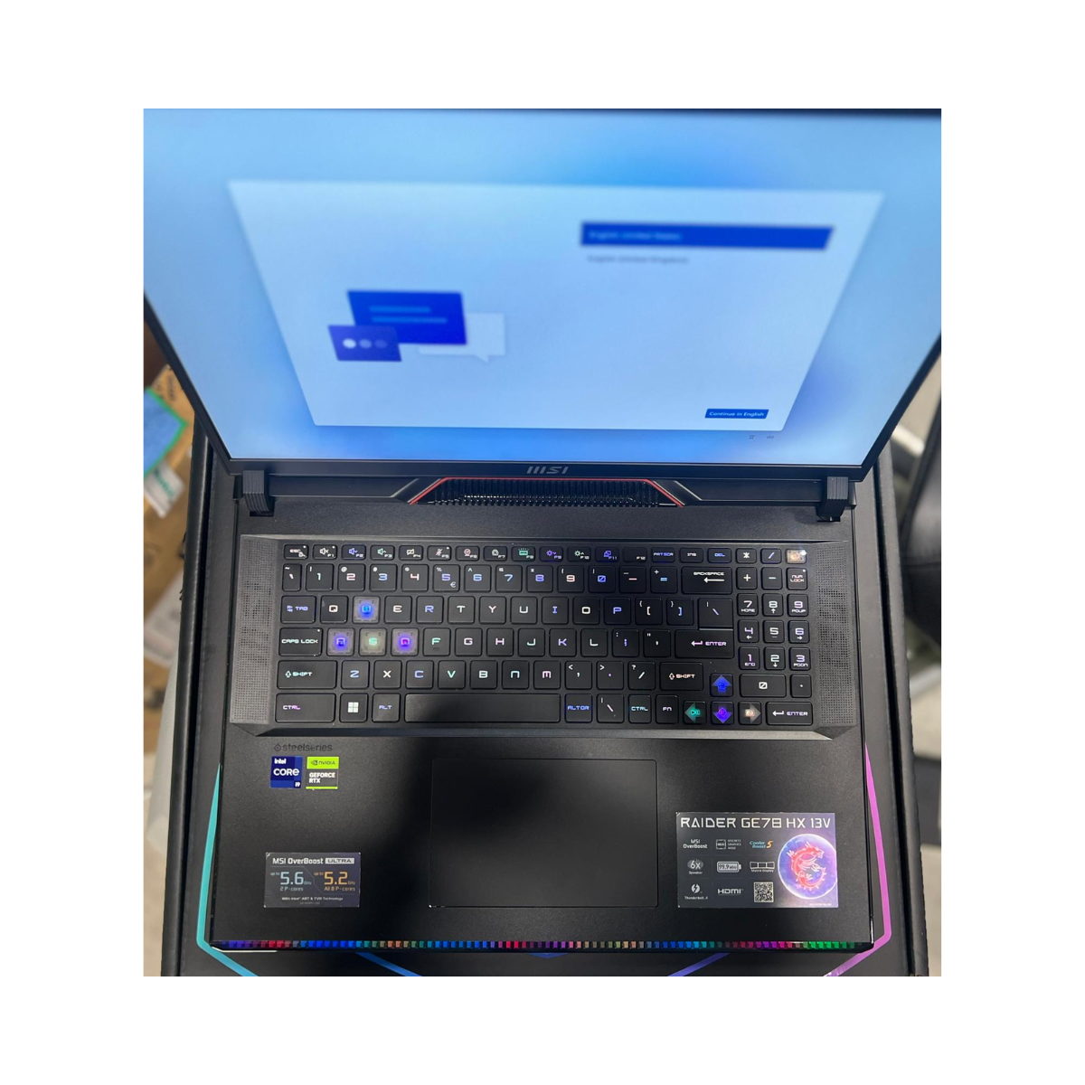 MSI Raider GE78HX 13VH-296AU Gaming Laptop i9 RTX 4080 64GB 4TB – Excellent Condition MSI