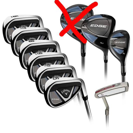 Callaway Edge Men's 10 Piece Right Handed Regular Flex Golf Club Set - As New - Missing driver Callaway