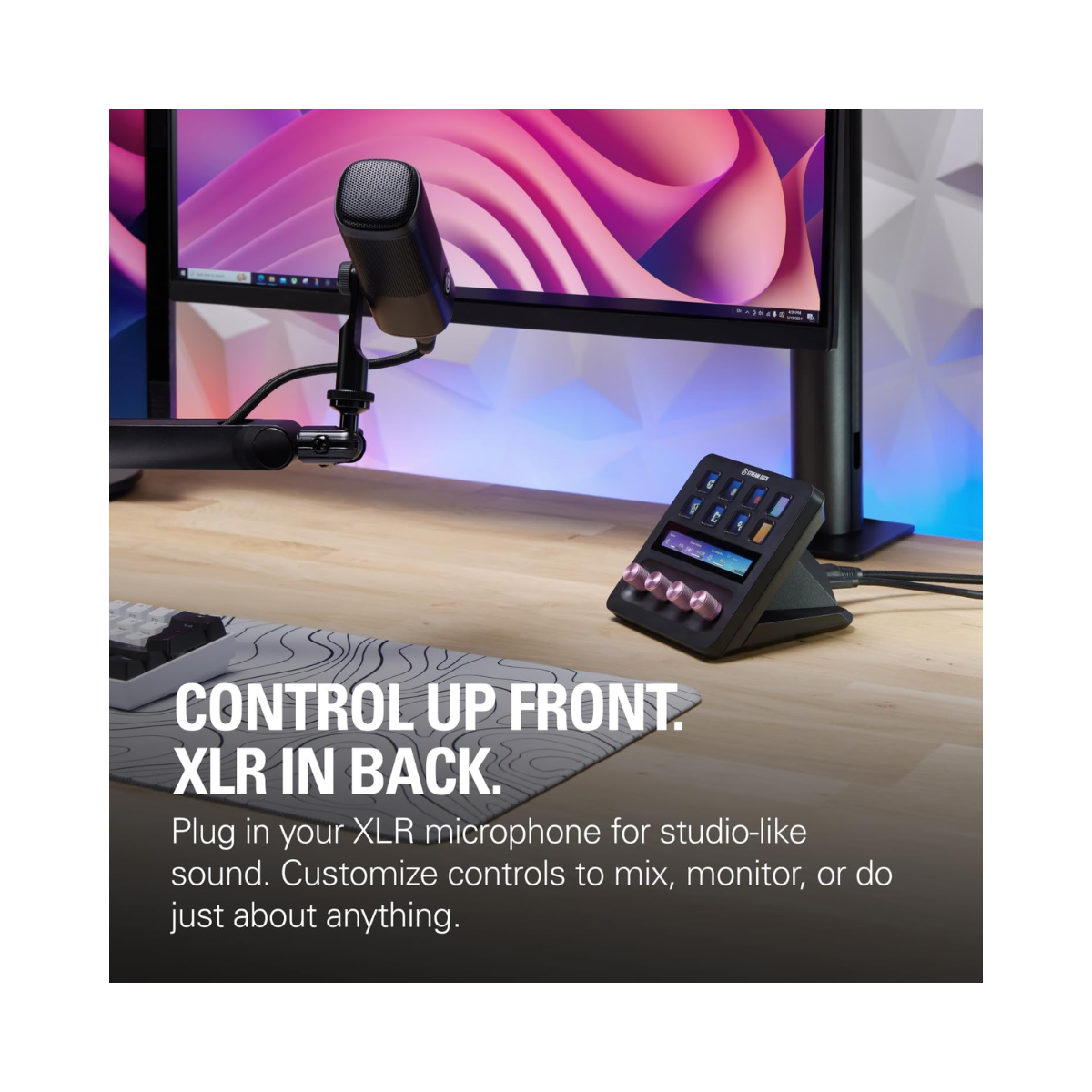 Elgato Stream Deck + XLR Audio Mixer & Controller for PC/Mac – As New Condition Elgato