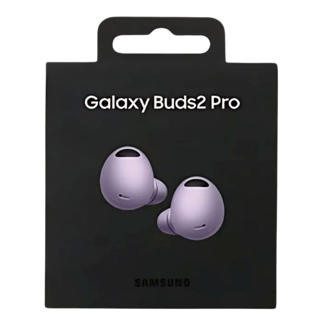 Samsung Galaxy Buds2 Pro - Refurbished true wireless earbuds with charging case, featuring active noise cancellation, 360-degree spatial audio, and a comfortable fit. Ideal for listening to music and podcasts in Perth, Australia.