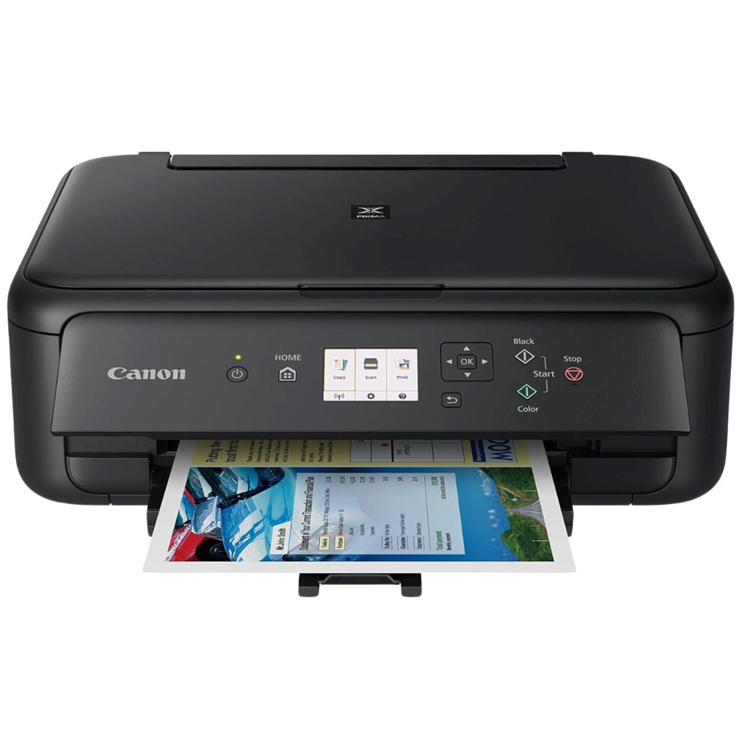 Canon PIXMA TS5160 Home Printer Office Product, TS5160BK - Refurbished, featuring wireless connectivity and a compact design. Ideal for printing, scanning, and copying in Perth, Australia.