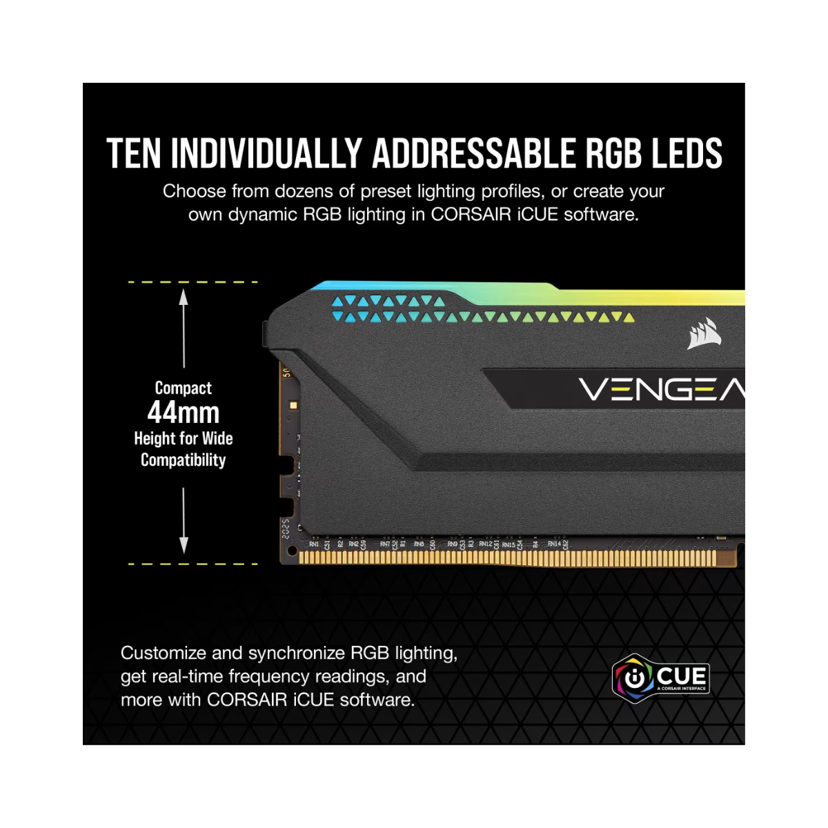 CORSAIR Vengeance RGB PRO SL 16GB (2x8GB) DDR4 3600MHz C18 RAM – Excellent Condition CORSAIR