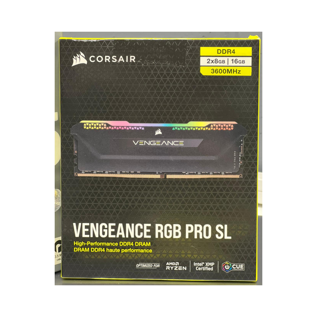 CORSAIR Vengeance RGB PRO SL 16GB (2x8GB) DDR4 3600MHz C18 RAM – Excellent Condition CORSAIR