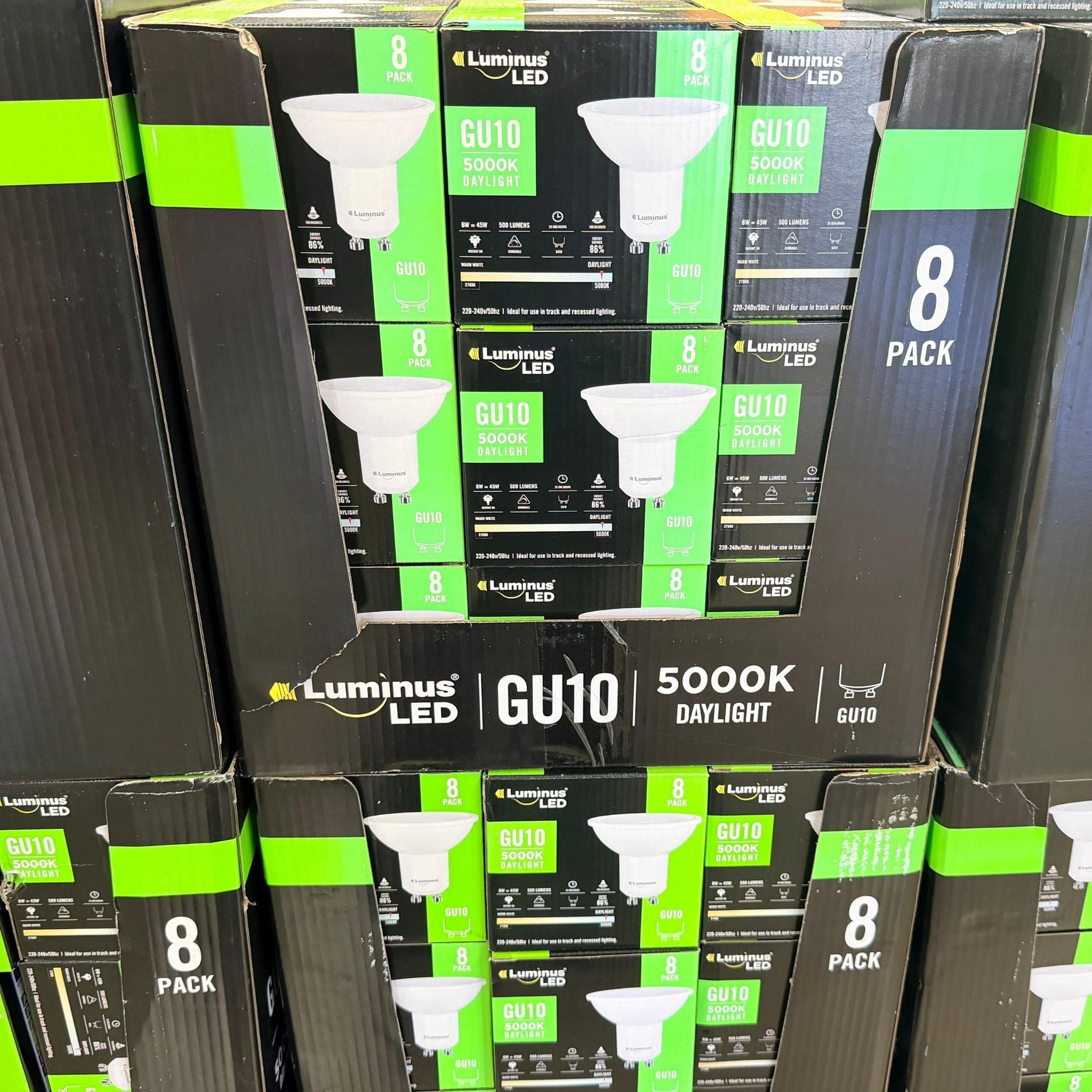 Luminus GU10 500LM 5000K 8 Packs CAL2123T8 light Bulb Luminus LED