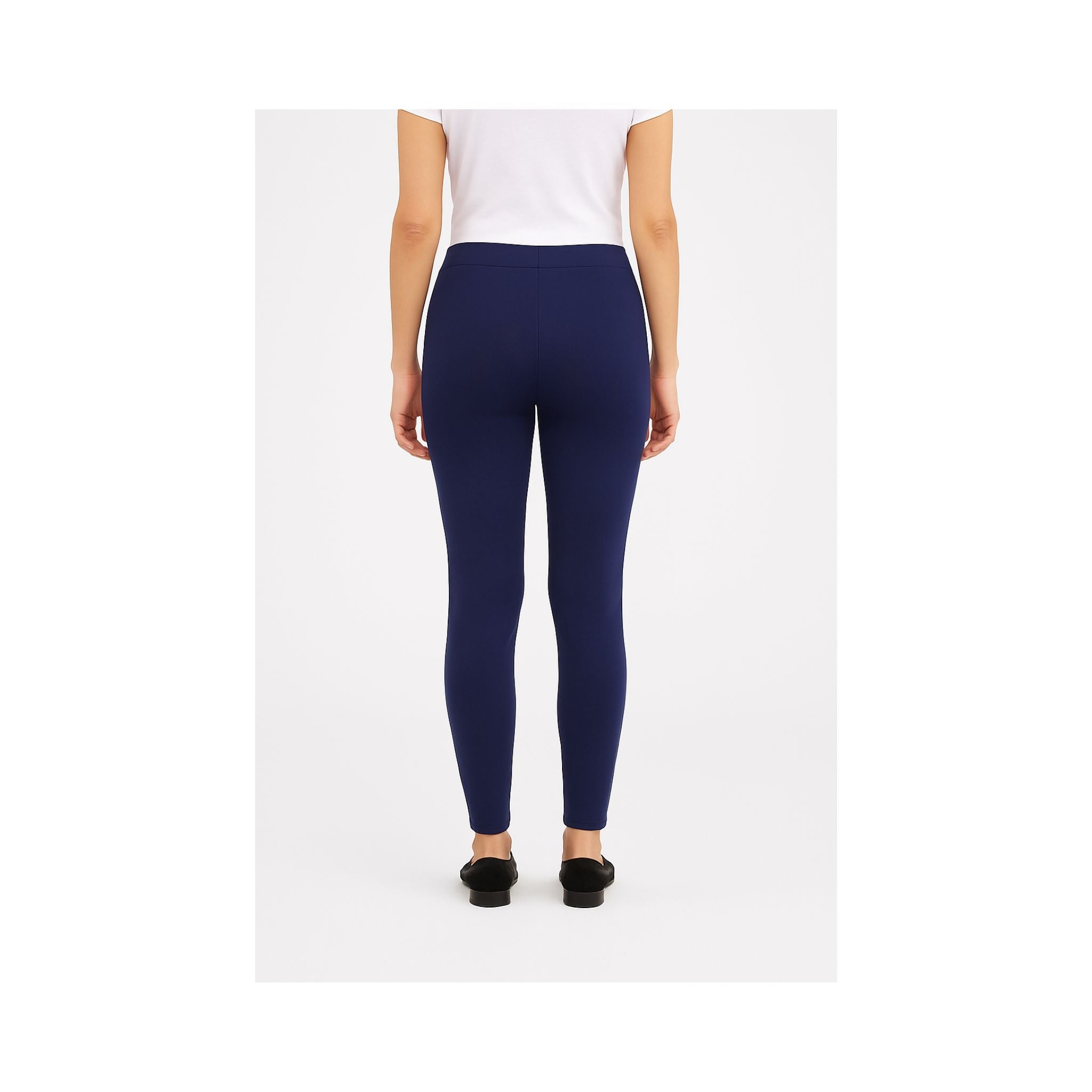 DKNY Womens Ponte Pants - Navy Blue DKNY