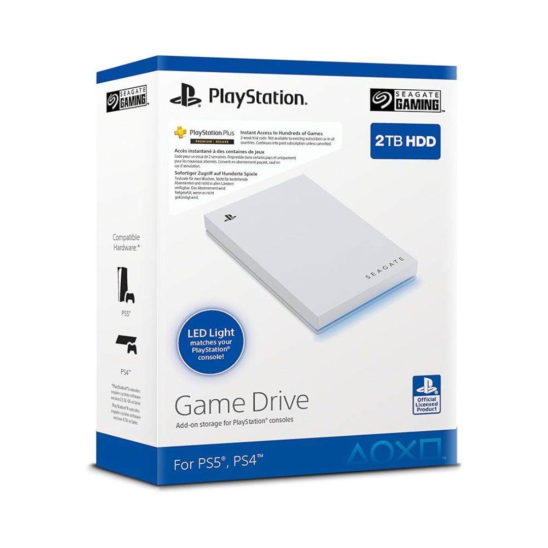 Seagate Game Drive Portable 2TB PS5 Hard Drive - As New Condition SEAGATE