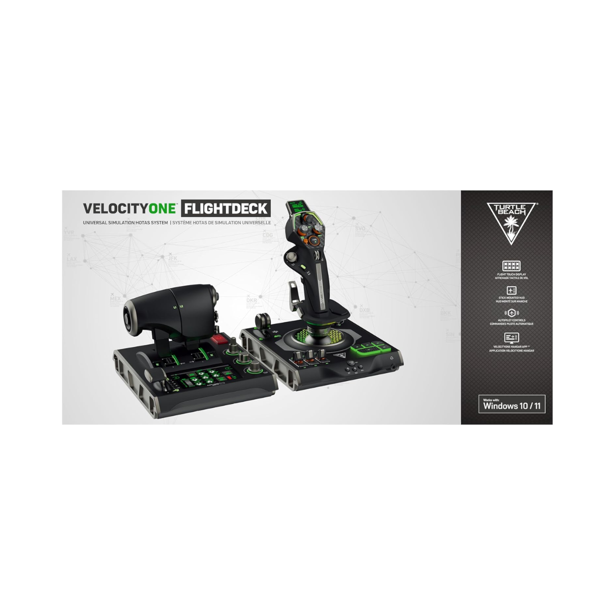 Turtle Beach VelocityOne Flightdeck HOTAS Joystick & Throttle for PC – As New Condition Turtle Beach