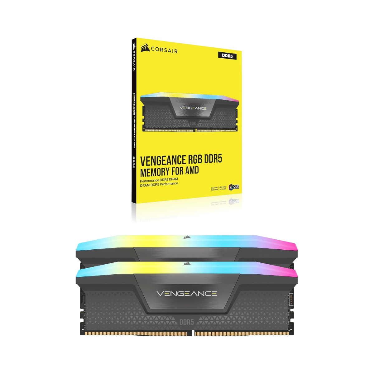 CORSAIR Vengeance RGB DDR5 32GB (2x16GB) 6000MHz CL30 RAM - As New Condition CORSAIR