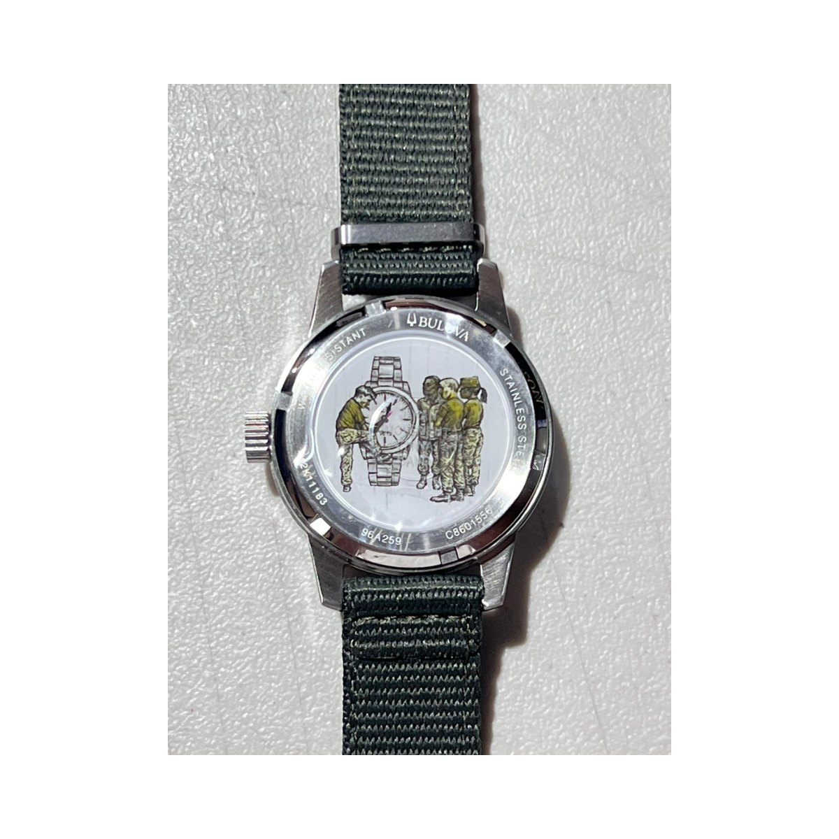 Bulova Men’s Military Heritage Hack Veteran’s Watchmaking Initiative Automatic Watch (96A259) – As New Condition Bulova