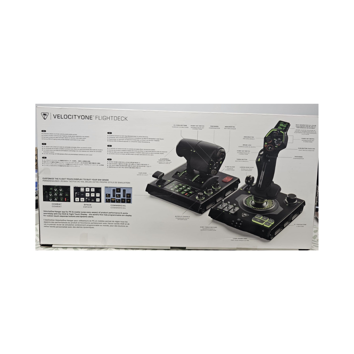 Turtle Beach VelocityOne Flightdeck HOTAS Joystick & Throttle for PC – As New Condition Turtle Beach
