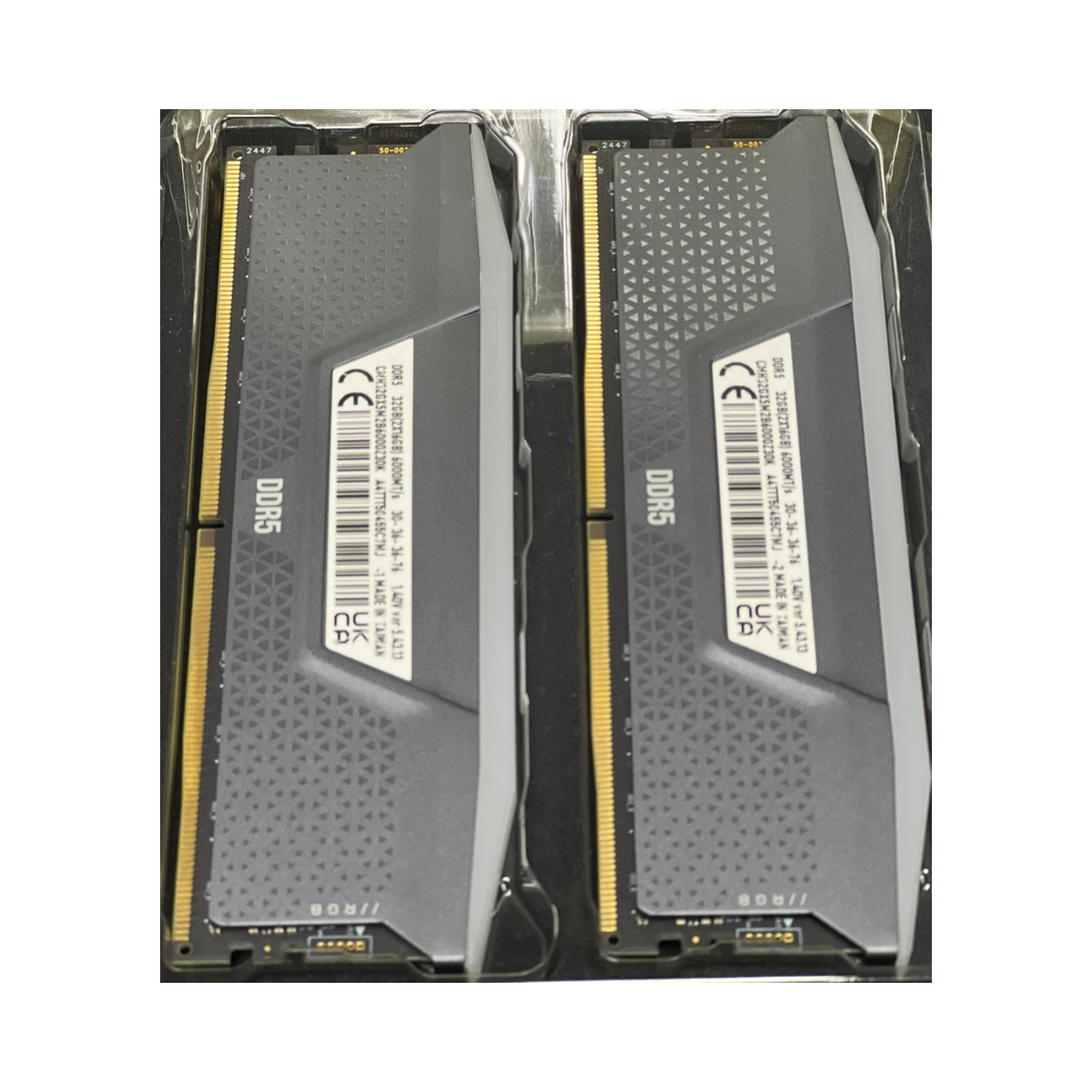 CORSAIR Vengeance RGB DDR5 32GB (2x16GB) 6000MHz CL30 RAM - As New Condition CORSAIR