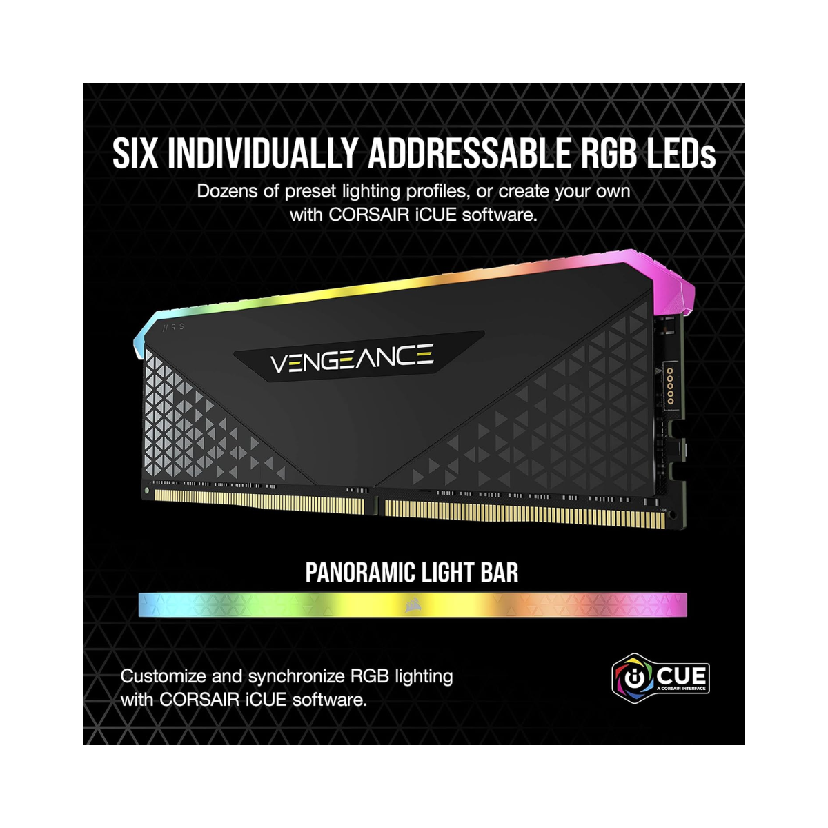 CORSAIR VENGEANCE RGB RS 32GB (2x16GB) DDR4 3200MHz C16 RAM - As New Condition CORSAIR
