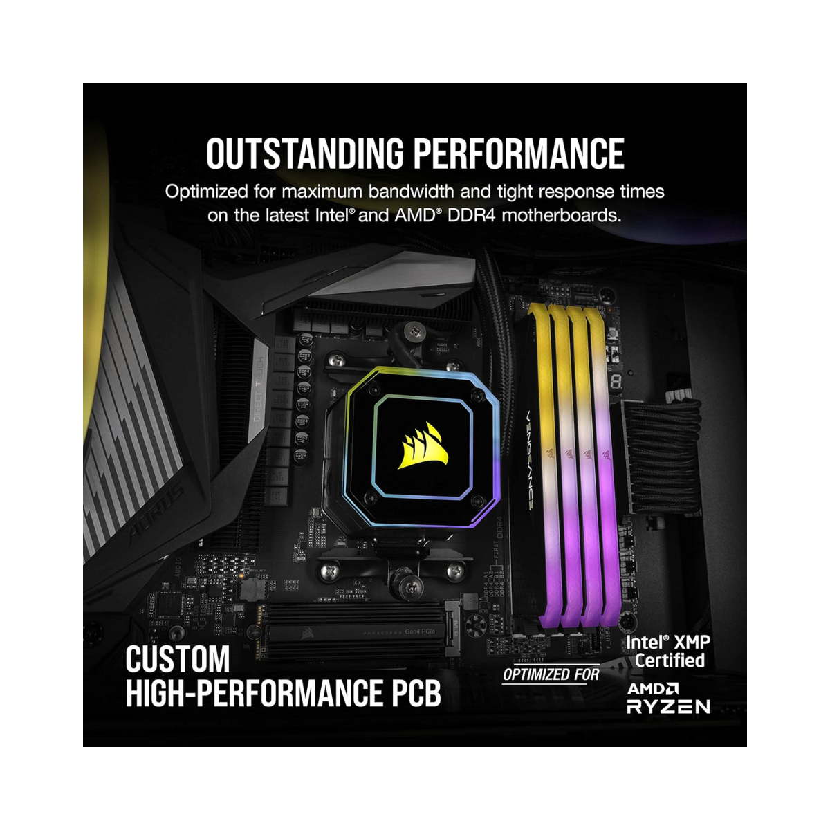 CORSAIR VENGEANCE RGB RS 32GB (2x16GB) DDR4 3200MHz C16 RAM - As New Condition CORSAIR