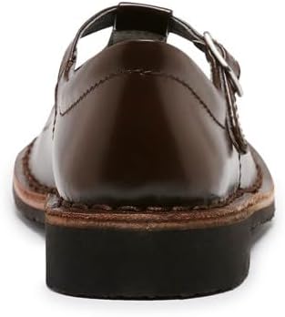 Harrison Girls' Indiana II Youth T-Bar School Shoe, Brown Hi-Shine - EU 38.5 Harrison