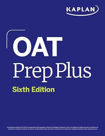 OAT Prep Plus, Sixth Edition (2026) - As New Kaplan