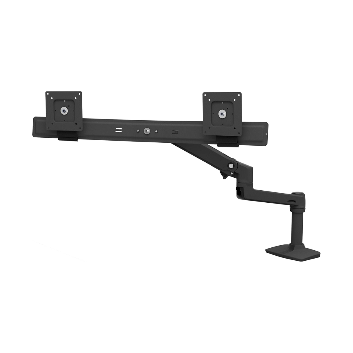 Ergotron LX Desk Dual Direct Arm, Matte Black - As New Condition Ergotron