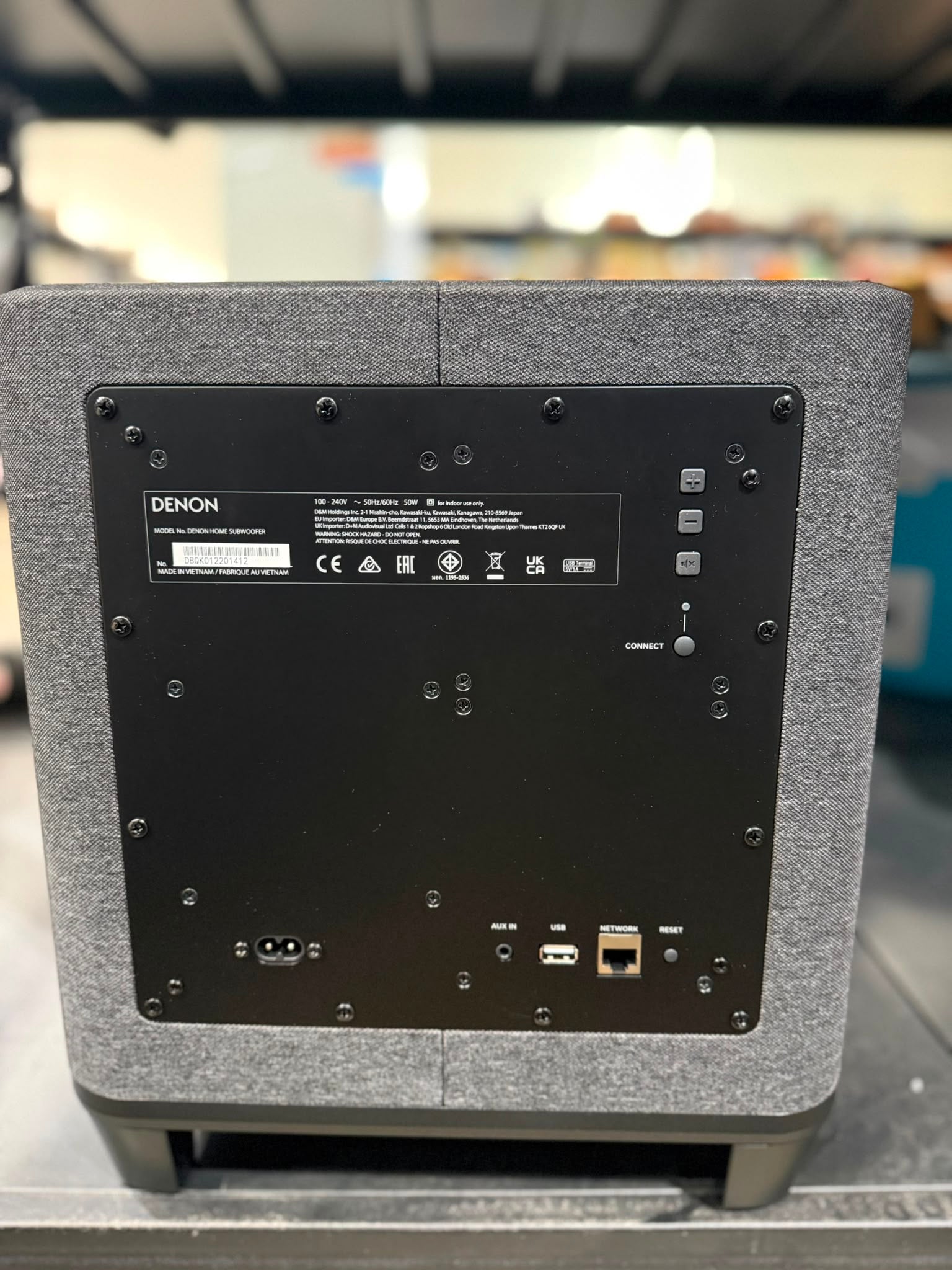 Denon Home Subwoofer with HEOS Built-in Wireless Powered Subwoofer – As New DENON