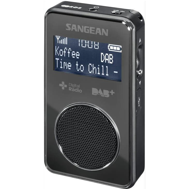 Sangean DPR-35+ DAB+ FM Pocket Radio Portable Digital Radio Black – As New Condition SANGEAN
