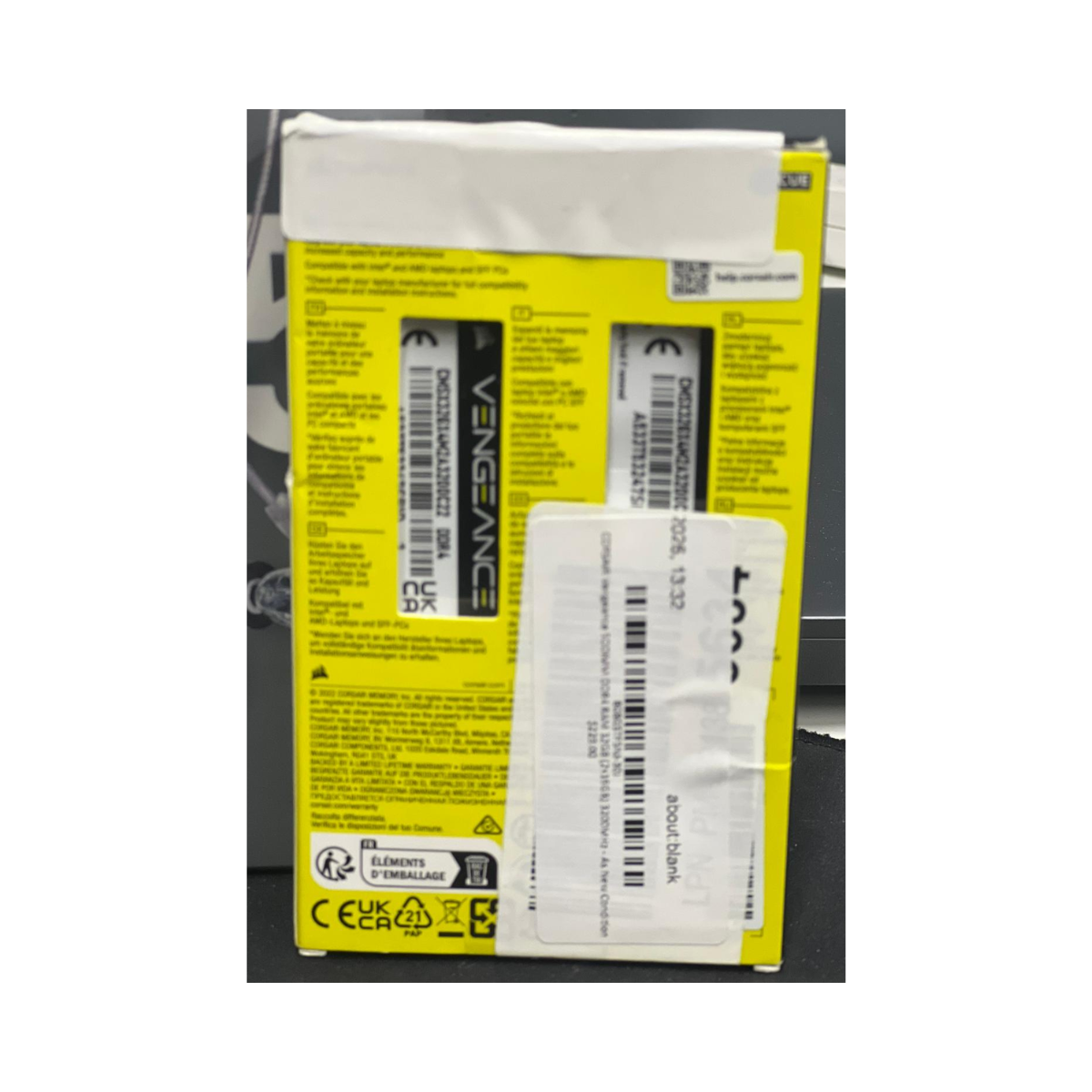 CORSAIR Vengeance SODIMM DDR4 RAM 32GB (2x16GB) 3200MHz - As New Condition Mrbargain