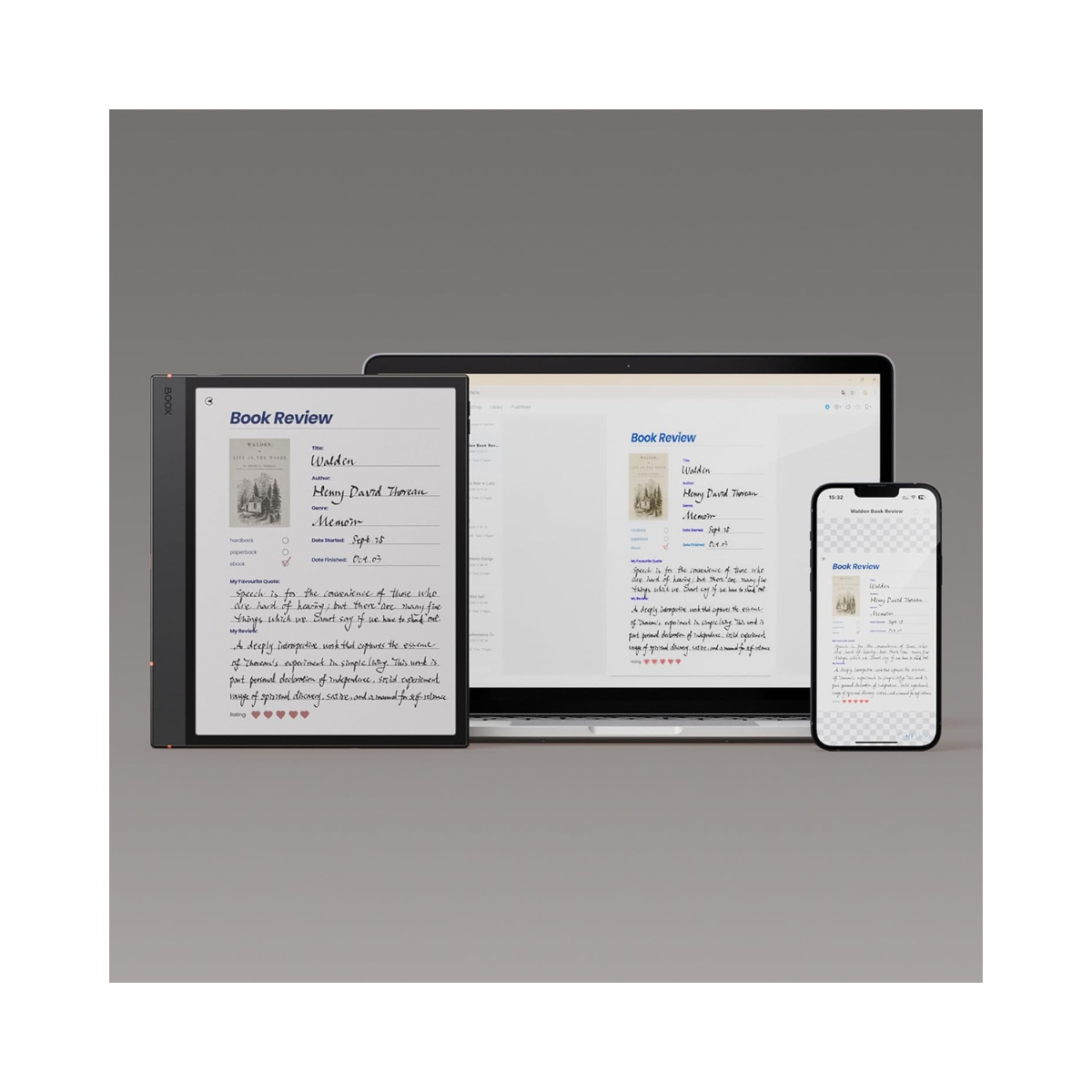 BOOX Tablet 10.3" Note Air 5 C 6G 64G - As New Condition BOOX