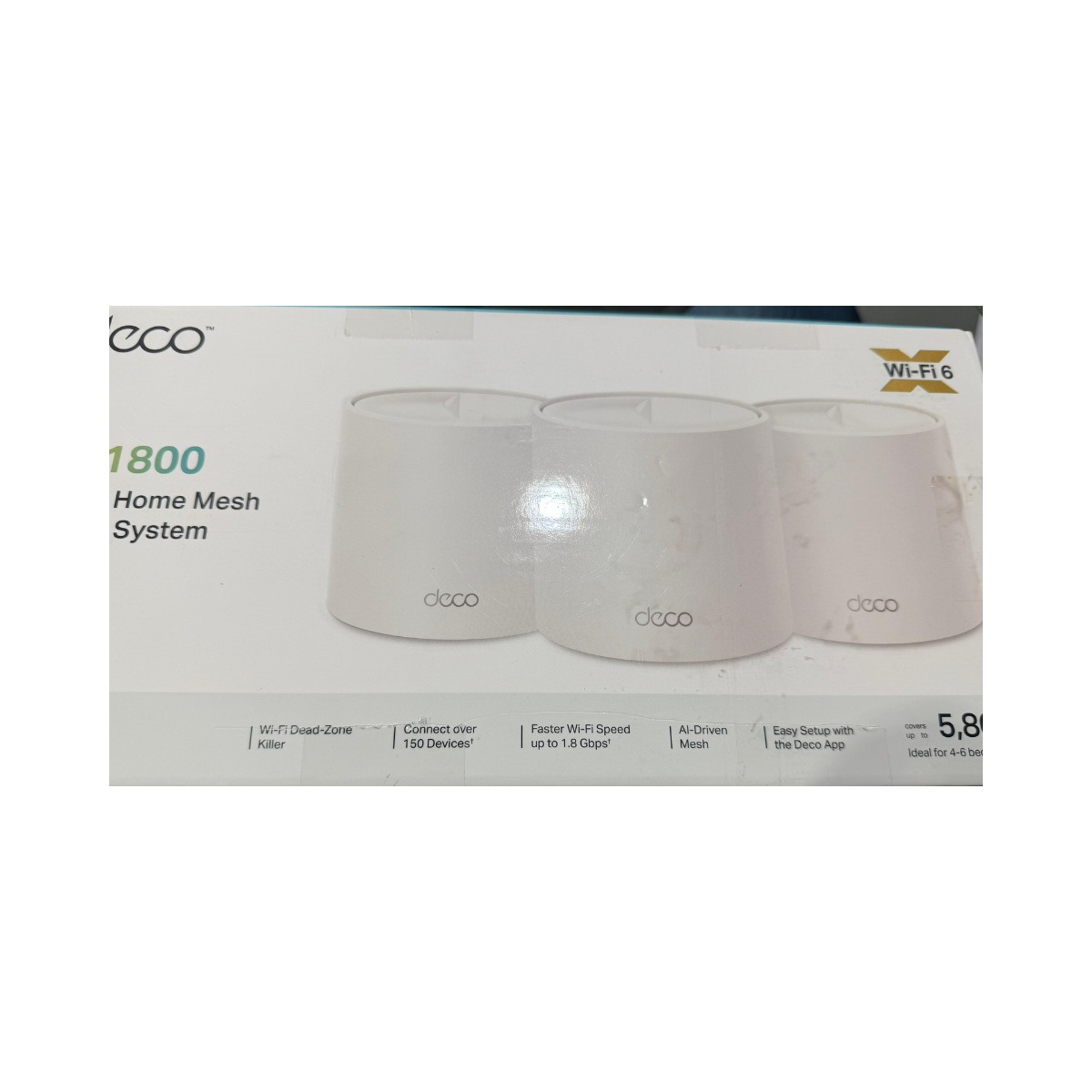 TP-Link Deco AX1800 Whole Home Mesh Wi-Fi 6 Deco X20 3 Pack - Fair Condition TP-LINK