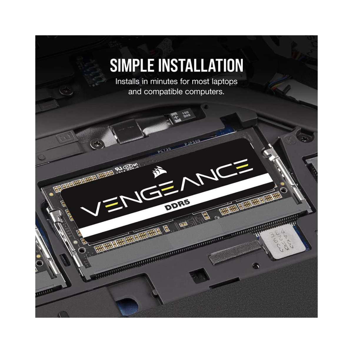 CORSAIR Vengeance DDR5 SODIMM 64GB (2x32GB) 4800MHz Laptop RAM – As New Condition CORSAIR