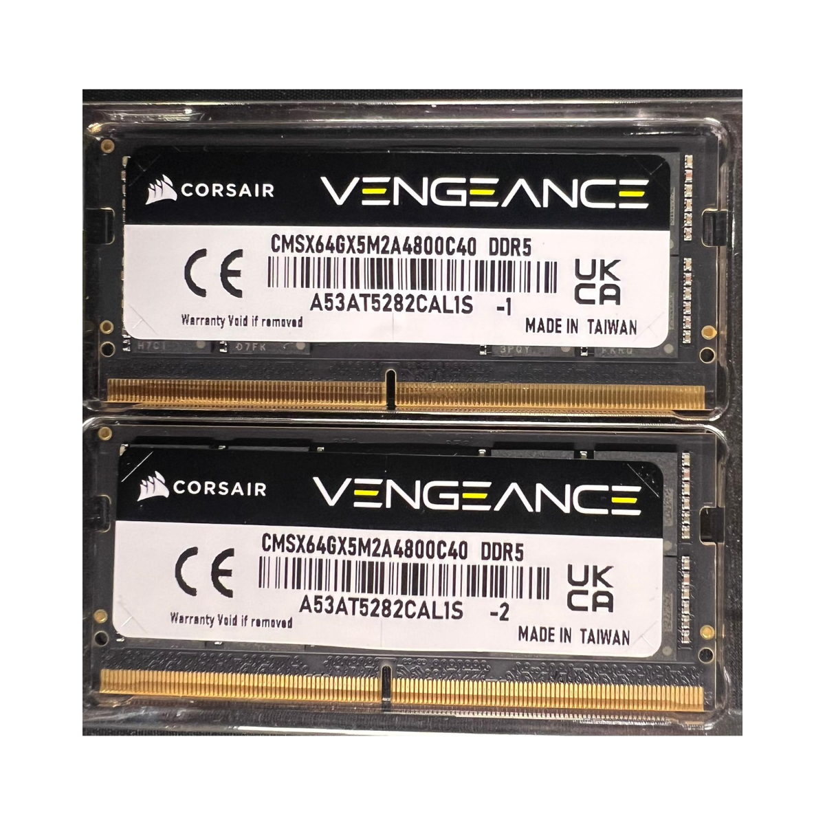 CORSAIR Vengeance DDR5 SODIMM 64GB (2x32GB) 4800MHz Laptop RAM – As New Condition CORSAIR