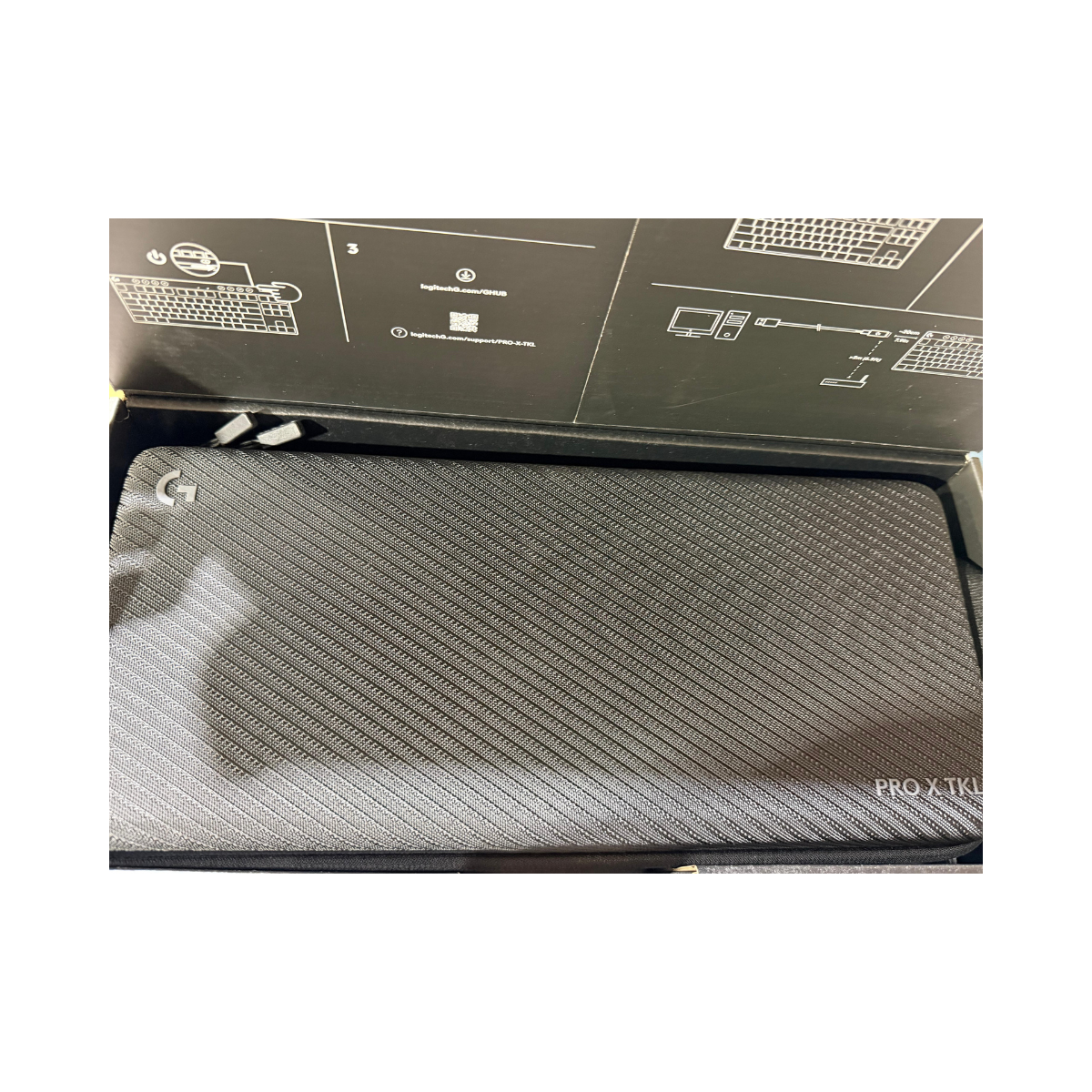 Logitech G PRO X TKL Gaming Keyboard Tactile Switches (GX Brown) Black - As New Condition Logitech