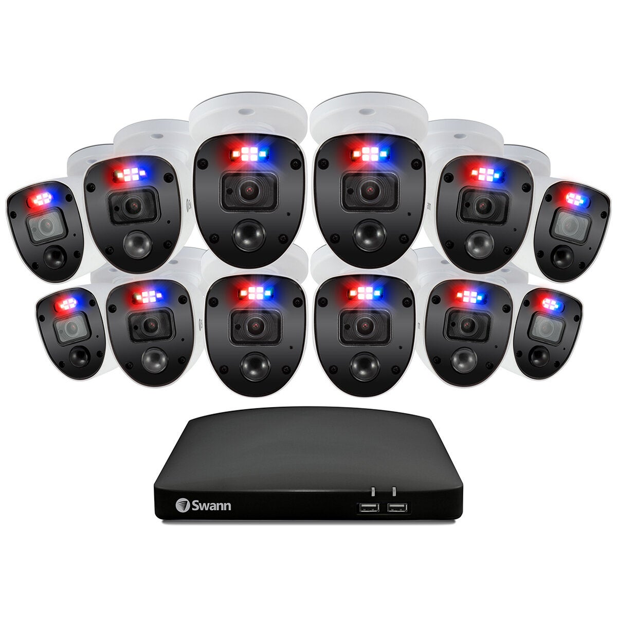 Swann Home Security System 12 Camera 16 Channel 1080p Full HD DVR SWDVK-1646812SLW