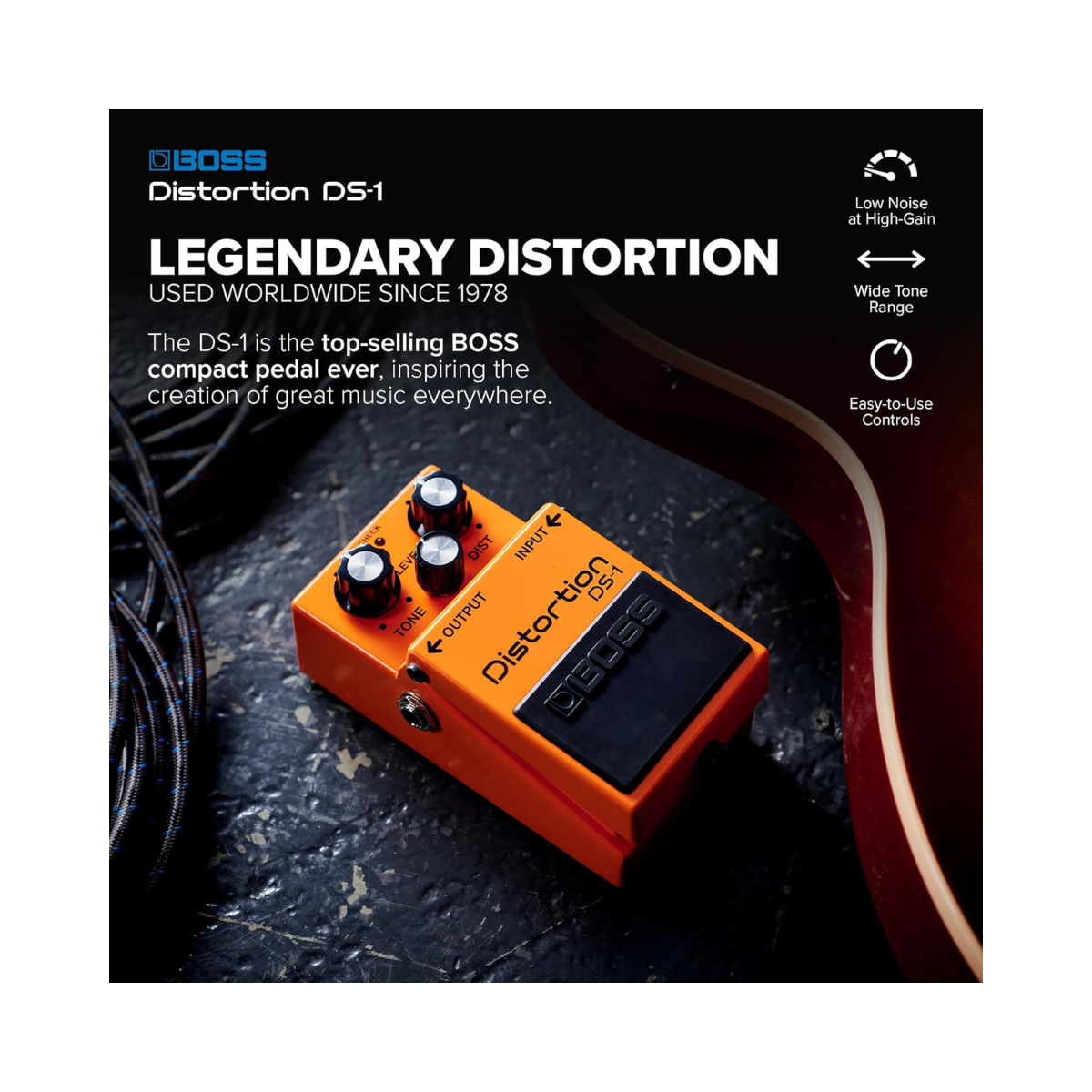 BOSS DS-1 Distortion Pedal Classic Guitar Effects – As New Condition (Untested) BOSS