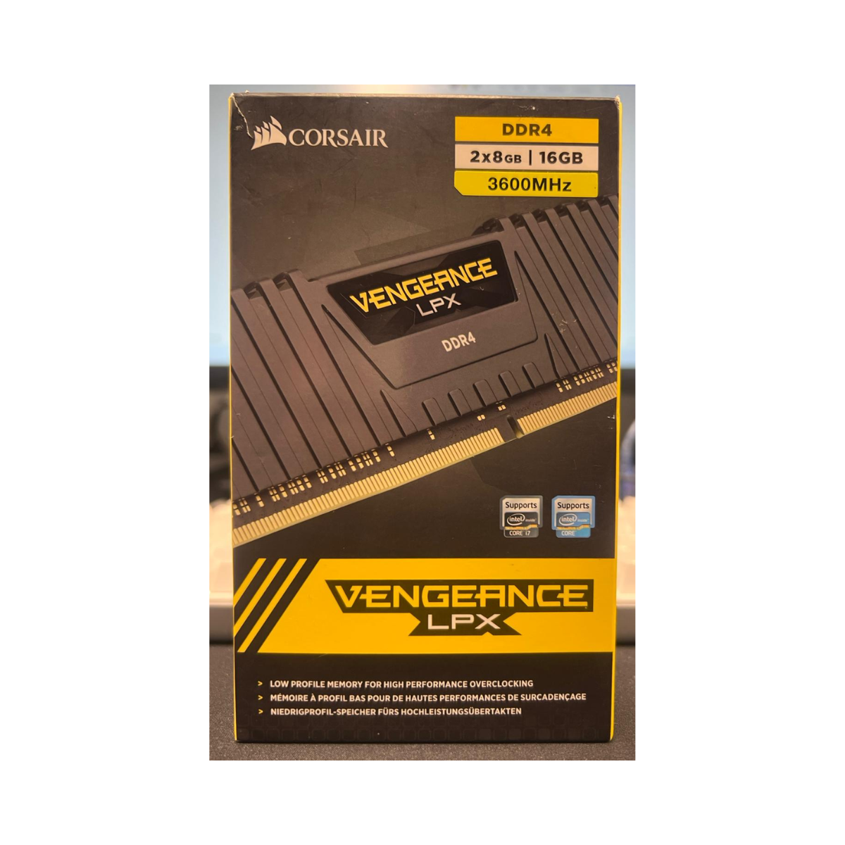 CORSAIR Vengeance LPX 16GB (2x8GB) DDR4 3600MHz RAM Black – As New Condition CORSAIR