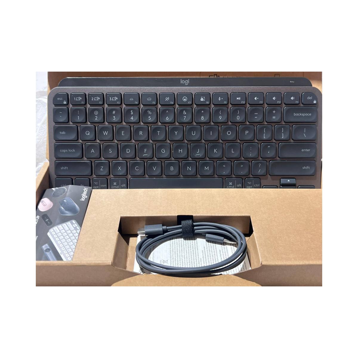Logitech MX Keys Mini Minimalist Wireless Illuminated Keyboard, Graphite - Excellent Used Condition Logitech