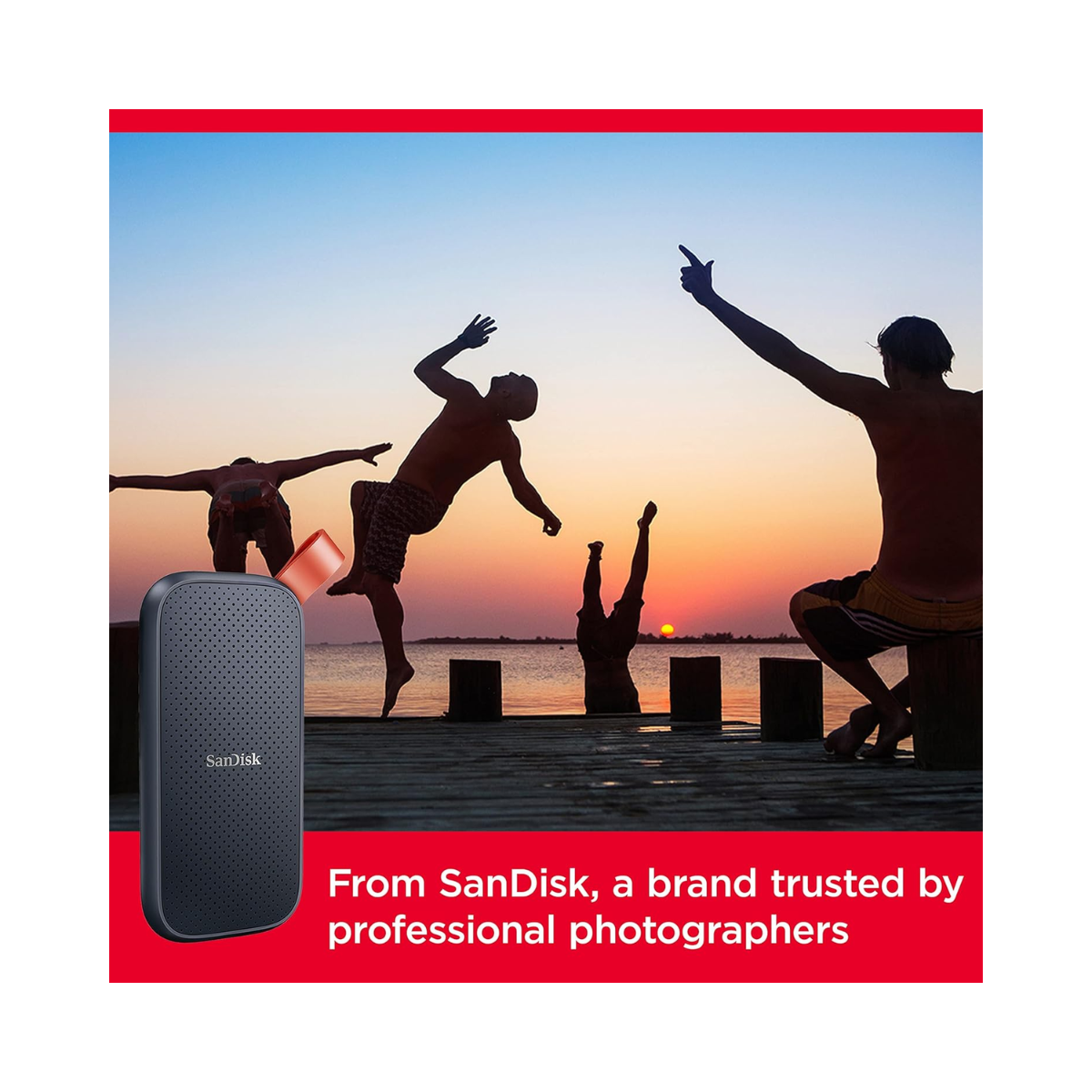 SanDisk Portable SSD 2TB Black - As New Condition SanDisk
