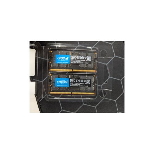 Crucial DDR5-4800 SODIMM CL40 (16Gbit) RAM, 32 GB Kit (2x16GB) - CT2K16G48C4085 - As New Condition CRUCIAL