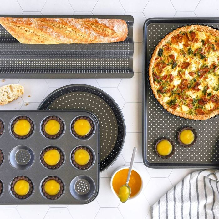Bakemaster Perfect Crust Loose Base Non-Stick Quiche Pan