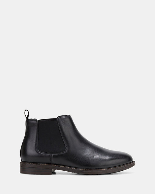 Hush Puppies Men's Hanger Boots, Black Burnish, UK 6/US 7, EU 40