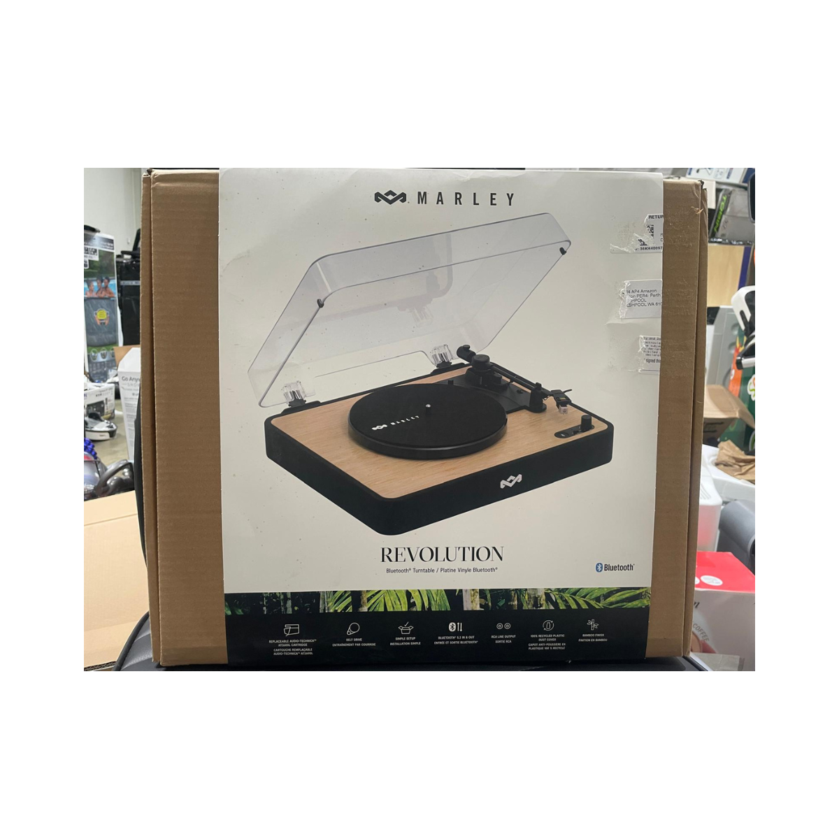 House of Marley Revolution Wireless Turntable Bluetooth Record Player – As New Condition House of Marley