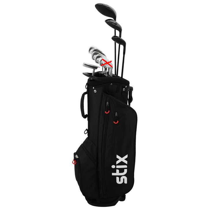 Stix Golf 10-Piece Right-Hand Golf Club Set - 1 Iron Missing - Good - Refurbished STIX GOLF