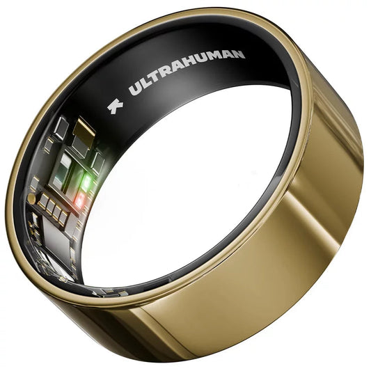 Ultrahuman Ring AIR Gold Size 9 Smart Health Fitness Tracker Ring – Excellent Condition Ultrahuman