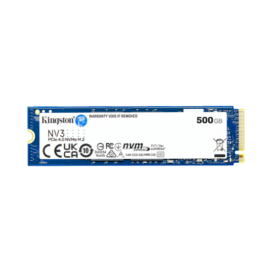 Kingston NV3 500GB PCIe 4.0 NVMe M.2 SSD Up to 5000MB/s – As New Condition Kingston