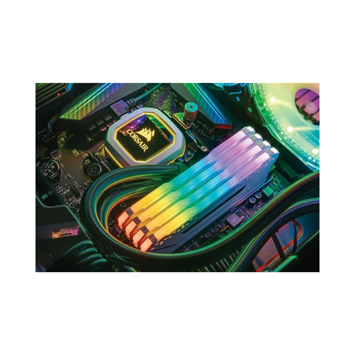 Corsair Vengeance RGB PRO 16GB (2x8GB) DDR4 3200MHz C16 Desktop Gaming Memory White - Excellent Condition COSAIR