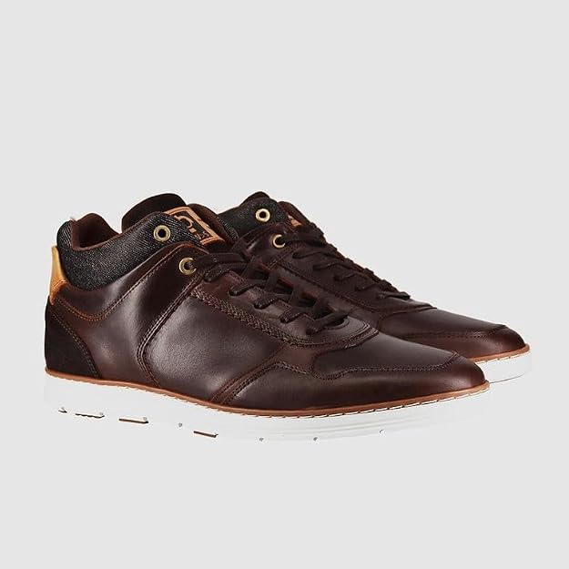 Wild Rhino Men's Cape High Top Sneaker, Dark Brown, EU 45/US 12 WILD RHINO