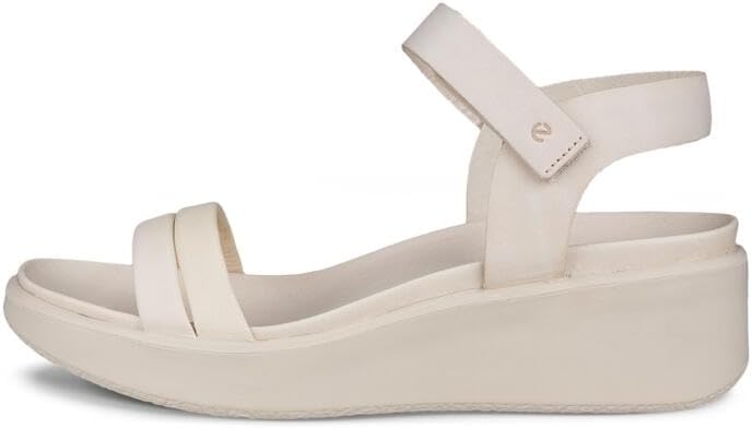 ECCO Women's Flowt Wedge LX Leather Sandal, Limestone, EU 41/US 10-10.5 ECCO