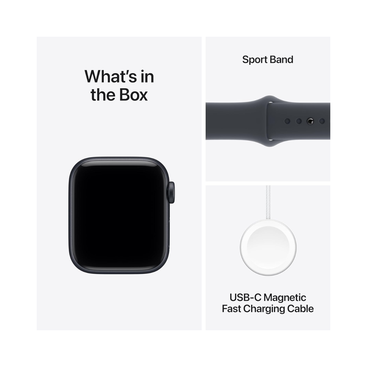 Apple Watch SE 3rd Gen GPS, 40mm -  Midnight Aluminium Case with Midnight Sport Band - As New Condition Apple