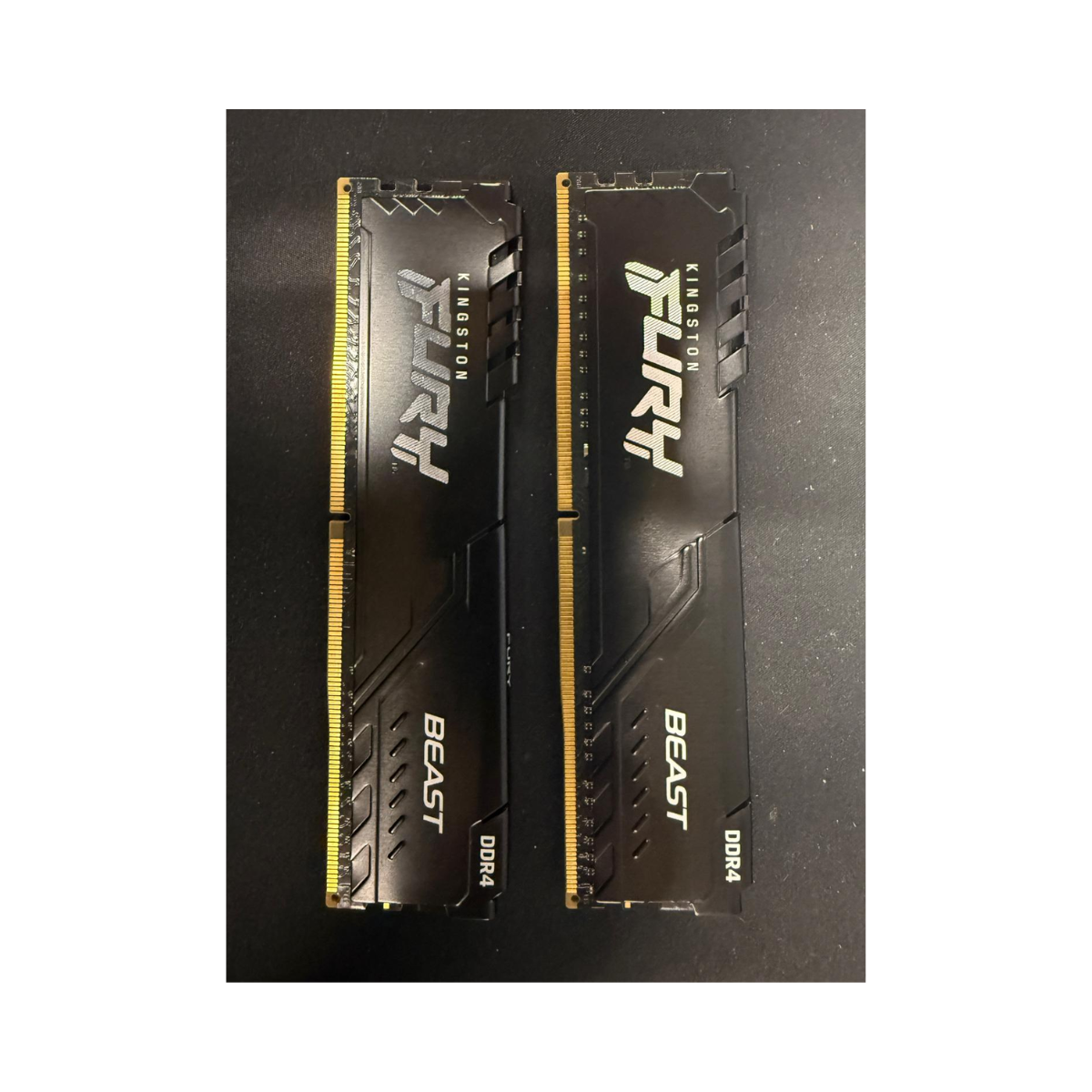 Kingston FURY Beast 32GB (2x16GB) 3200MHz DDR4 CL16 Desktop Memory Kit of 2 KF432C16BBK2/32, Black (KF432C16BBK2/32) Kingston