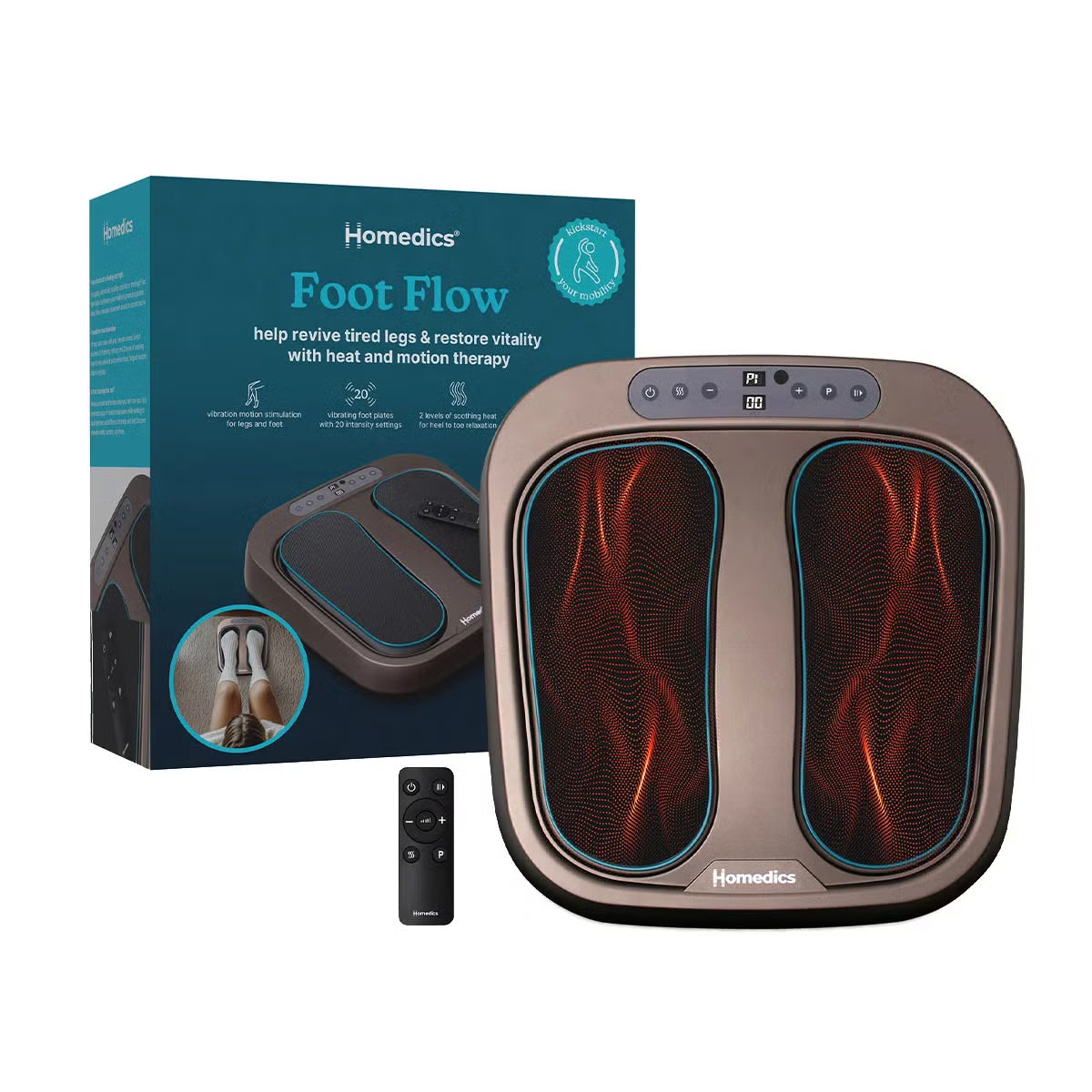 Homedics Foot Flow Circulation Booster PSL2000HAU - As New Homedics