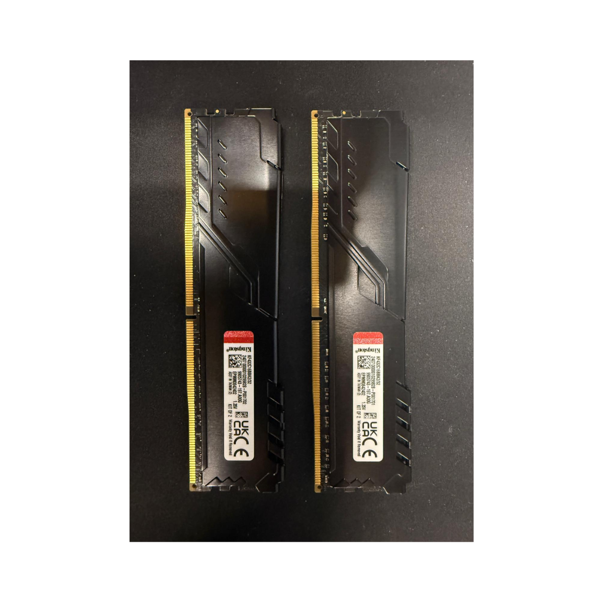 Kingston FURY Beast 32GB (2x16GB) 3200MHz DDR4 CL16 Desktop Memory Kit of 2 KF432C16BBK2/32, Black (KF432C16BBK2/32) Kingston