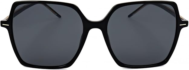 Hugo Boss Women's BOSS 1524/S Sunglasses, Black, 57 mm BOSS