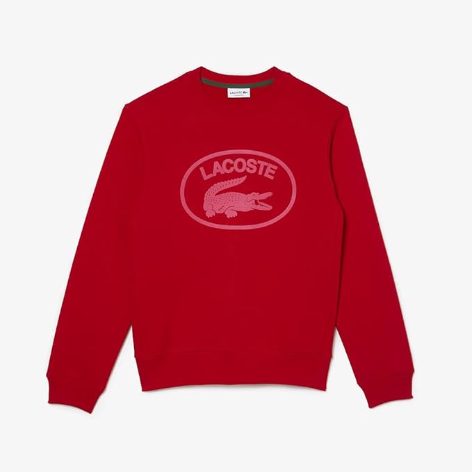 Lacoste Men's Orginals Relax Fit Sweat, Red, Medium Lacoste